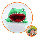 Portable Cartoon Frog Mini Coin Purse Fleece Key Holder Kids Wallet Green