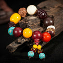 Fashion Car Mirror Hanging Pendant Car Gear Beads Bracelet Rearview Suspens