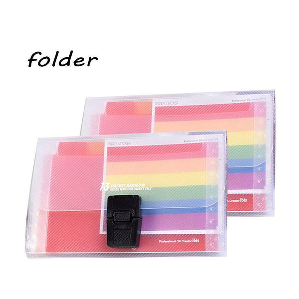 1* A6 13Pocket Expand File Plastic Folder Office Organizer Document Stationey AA