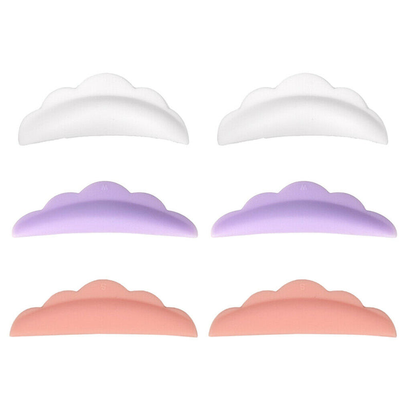 3 Pairs Eyelash Perming Lift Silicone Pads Lashes Guard Kit Make Up Tools