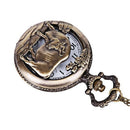 Zodiac cattle embossed hollow ancient pocket watch bronze large 12 Zodiac c B4U9
