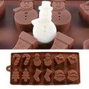 Santa Claus Silicone Fondant Mold Cake Xmas Decor Chocolate Tool Baking Mou U5X7