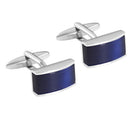 1 Pair Enamel Blue Cufflinks Novelty Shirt Cufflinks Suit Business Fashion