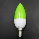 E14 LED color candle tip bulb, color candle light, green F1H8
