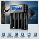 4-Slot Smart LCD Battery Charger Discharge Recharge Li-ion Ni-Cd Ni-NH AAA 18650
