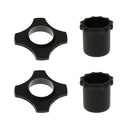 4x Black Mic Wireless Protection Rings Roller Rod Sleeve for Mic Parts