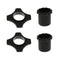 4x Black Mic Wireless Protection Rings Roller Rod Sleeve for Mic Parts