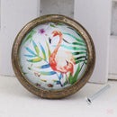 6 x Retro Kitchen Cabinet Knob Furniture Handle Drawer Dresser Pull Flamingo