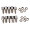 10Sets 5+7mm Header Plate Bracket Stud Bolt & Nut Nuts Screw D-Sub VGA seria Gw