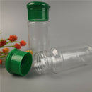 2pcs/Set Plastic Salt Pepper Vinegar Oil Cruet Shaker Jar Clear Bottle Po Gw