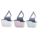 Kitchen Sink Sponge Holder Dish Drainer Adjustable Strap Faucet Drain Rack
