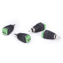 4 pcs Speaker Wire cable to Audio Male RCA Connector Adapter Jack Plug MO