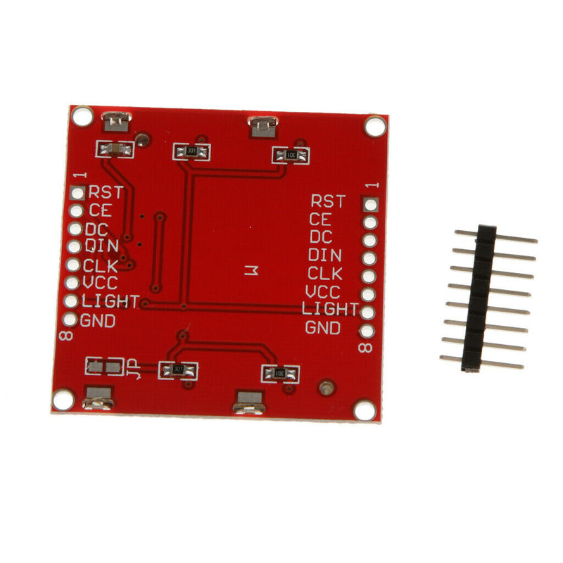 Metal 84x48 LCD Module Red LED Background Display Adapter Board For Nokia 5110