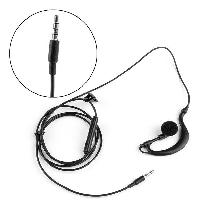 5X(3.5mm Single In-Ear Only Mono Earphone Earbud Headphone w/ Mic For Phon B8S6)