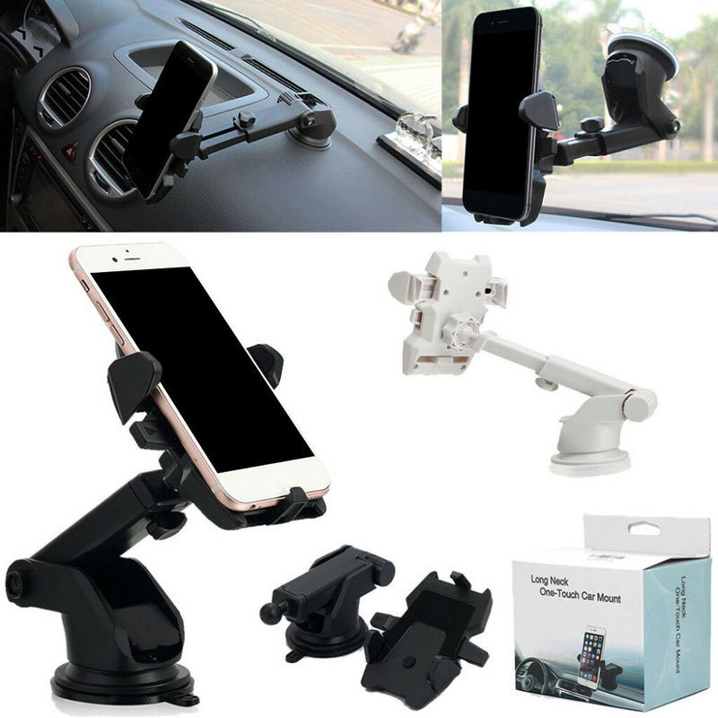 Universal Mobile Phone 360 Rotating Car Magnetic Holder Stand Cradle White