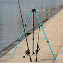 120Cm Telescopic Fishing Triple-cornered Bracket Aluminum Alloy Fishing Rod