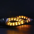 1X Bendable Motorcycle Led Turn Signal Lights Indicator Blinker Lamp Amb JR