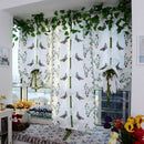 Light Filtering Fabric Fold Roman Shade Butterfly Printed Window Treatment