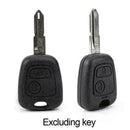 Car Smart Key Fob Case Blank For PEUGEOT Remote Control 307 106 L1S7 207 20 P6Y4