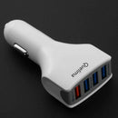 Quelima Qc3.0 Quick Phone Charge Adapter 4 Usb Port Car Charger Fast Smart  J6C9