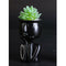 2pcs Humaniod Sculpture Flower Pot Planter Vase Bonsai Pots for Home Office