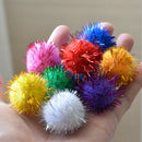 50Pcs 3cm Assorted  Pom Poms Pompoms for Hobby Supplies and DIY Creative Crafts