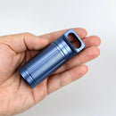 2x Titanium Outdoor Waterproof Pill Case Box Emergency Mini Medicine Containers