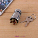 4 Position Ignition Starter Key Switch 2 Keys Universal Car Truck Boat Key
