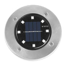 8LED Solar Underground Light Waterproof Color Changing Garden Buried Lamp