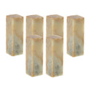 6Pcs DIY Natural Chinese Stone Chop Stamp Material Calligraphy Tool Accessories