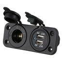 150W Cigarette Lighter Socket Adapter, 12V/24V Power Output with 4.2A Dual
