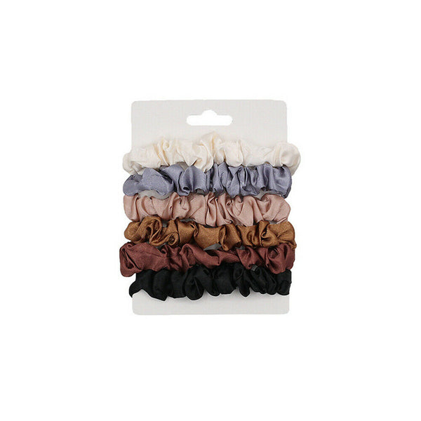 6* Hair Band Scarf Bow Ties Rope Elastic Scrunchies Women Girls Accessories Set