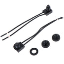 2PCS 12V Waterproof Push Button On-Off Switch With 4" Lead Wire Black Kw
