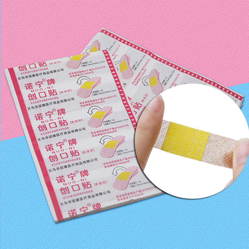 50Pcs/Box Waterproof Medical Adhesive Wound Dressing Band Aid Bandage BAgY Ew