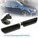 1 Pair For VW Jetta Golf MK4 1998-2004 Black Bumper Lamp Side Marker Light New