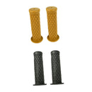 2 Pair 22mm/24mm Motorbike Handlebars Handle Bar Grips Yellow And Dark Grey