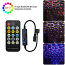 17 Keys Wireless RF Mini Color Temperature Controller LED Remote Control