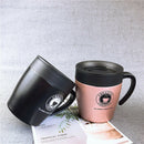 Handle Coffee Mug Stainless Steel Cups Vacuum Flask Thermo Water Bottle Adu P1N2