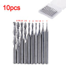 1Set 1-3.175mm shank carbide ball nose end mill CNC engraving router bit set 3c