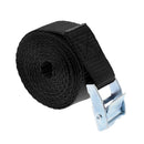 5m 25mm Roof Rack Cam Buckle Lashing Tie Down Strap Rope for Kayak SUP Black