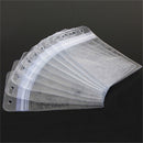 10 PCs Clear Plastic Vertical Waterproof Name Tag  Zipper ID Card Holder Hot AU