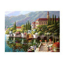 House View Pattern Round Diamond Full Diamond Diamond Painting Set Diy Suit
