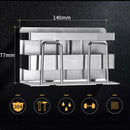 Stainless Steel Toothbrush Holder Punching Washroom Wall Hanging Cup Bathroom
