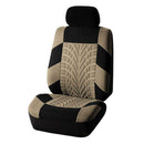 2/4/9pcs Tire Track Style Car Seat Cover Set Universal Auto Styling Accessory