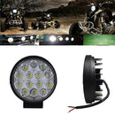 2x 42W Car 10-30V LED Work Spot Lights Spotlight Lamp Van ATV Offroad SUV Truck