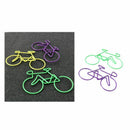 Bike Paper Clips Bicycle Metal Card File Clips Pack (Random Color) 50pcs J8I7