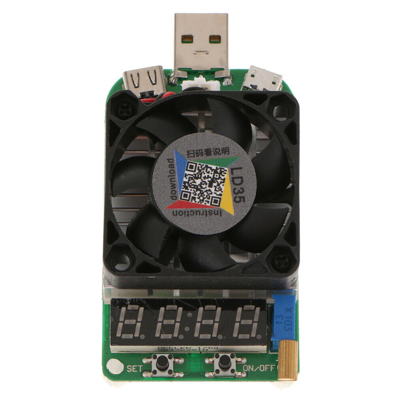 LD35 35W Digital Display Electronic USB Load  Discharge
