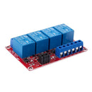 5V High / Low Level With Trigger Opto-isolator 4 channels Power relay modul
