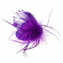 barrette mini hat feather gauze purple woman decor hairdressing R5L5