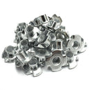 50pcs M8 metal Captive T Nuts Pronged Tee Blind Nuts Metric